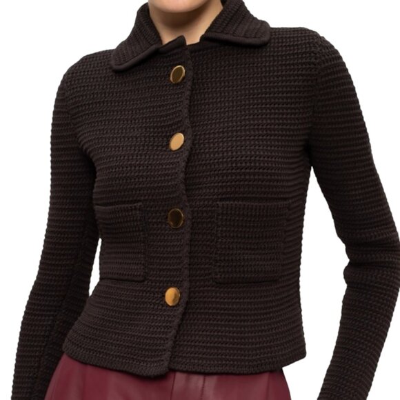 BOTTEGA VENETA CROCHET STRETCHY JACKET SIZE  L  NEW - Picture 6 of 15